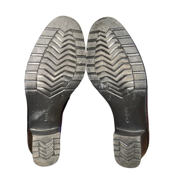 Rieker Dana Heeled Loafers Women's Size 6 Brown Leather Slip On Comfort Shoes - Picture 7 of 8